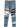 PATCHWORK DETAILING MID-RISE TAPERED JEANS