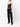 CONTRAST WAISTBAND MID RISE RELAXED STRAIGHT JEAN W/BLK