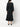 ÉTOILE GATHERED LONG-SLEEVE TIERED DRESS FAD BLK
